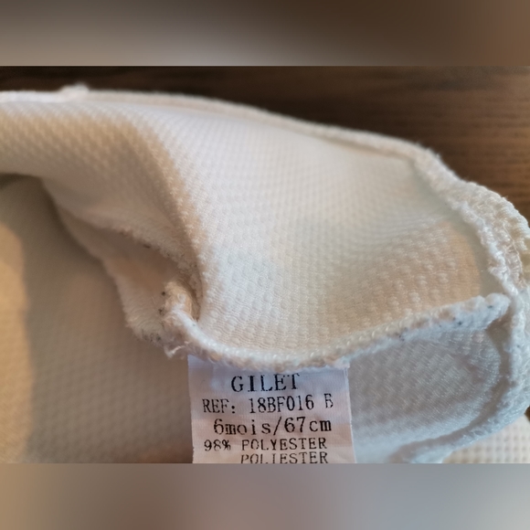 White bolero size 6M - Picture 3 of 3